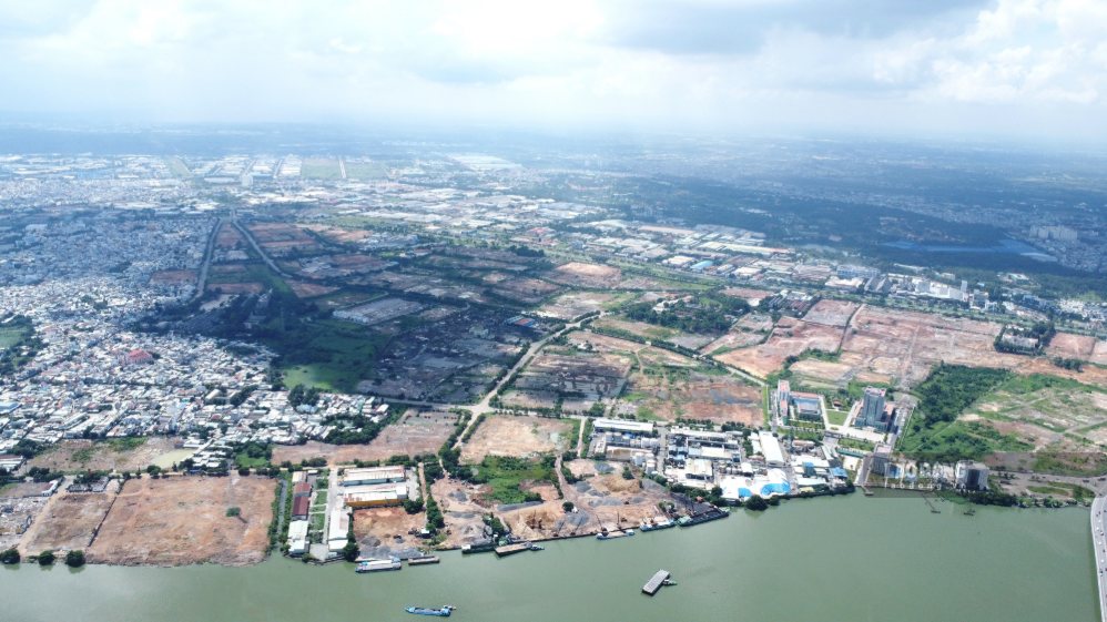 Overview of Bien Hoa 1 Industrial Park, Tran Bien ward, Dong Nai city being cleared. Photo: Ha Anh Chien