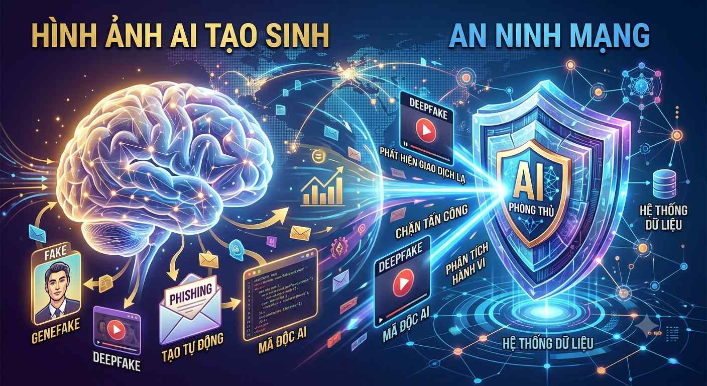 The explosion of GenAI is also creating major cybersecurity challenges. Photo: Created by Gemini AI