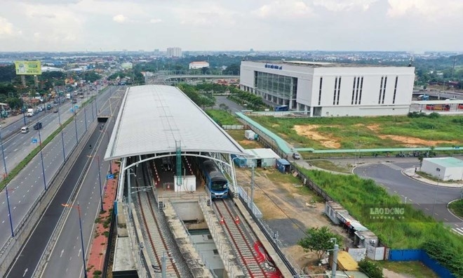 Suoi Tien station of Metro Line No. 1 HCMC. Photo: Anh Tu