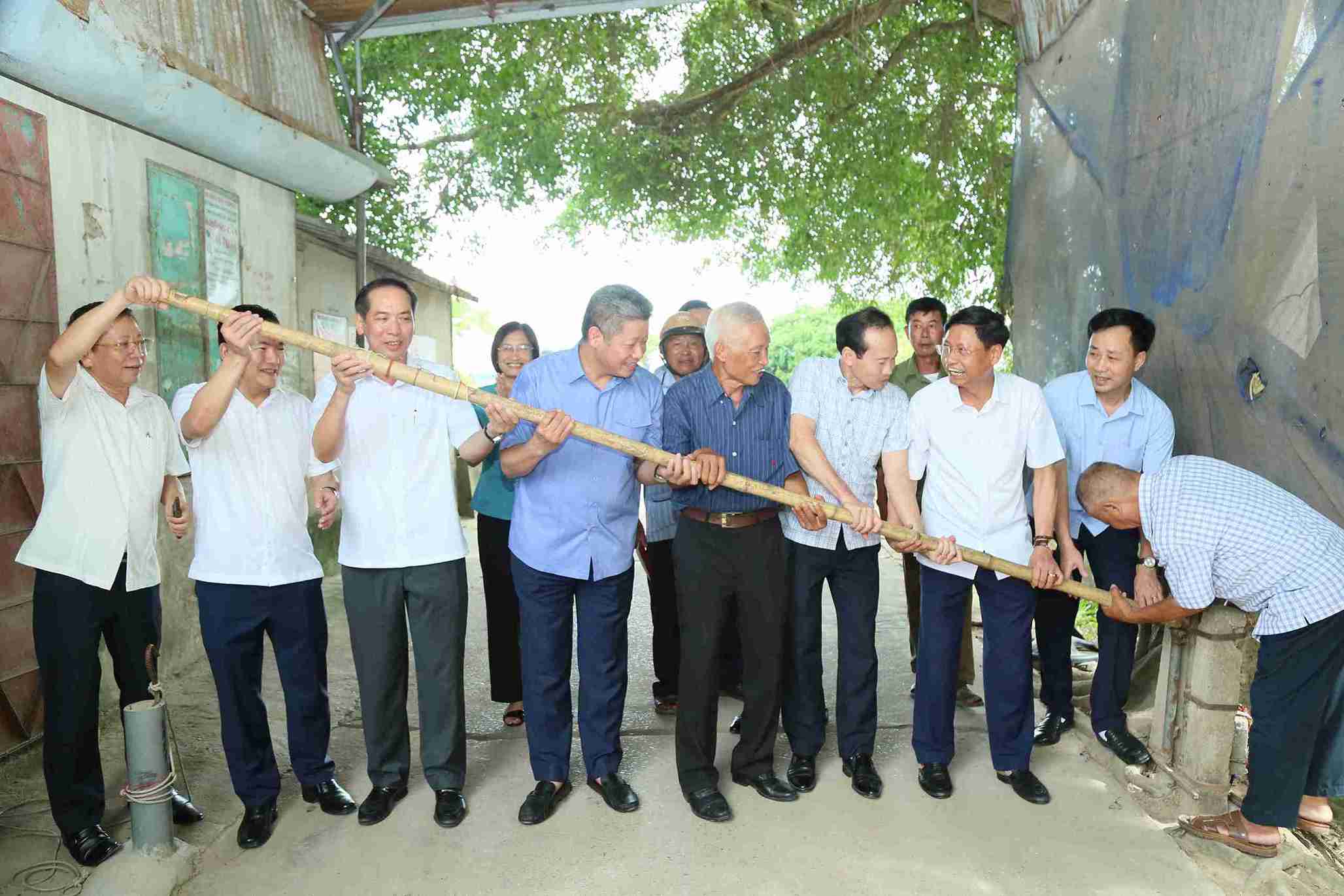 Cầu Đún nối xã Thần Khê và xã Tiên Hưng chính thức mở miễn phí cho các phương tiện. Ảnh: Cổng TTĐT tỉnh Hưng Yên