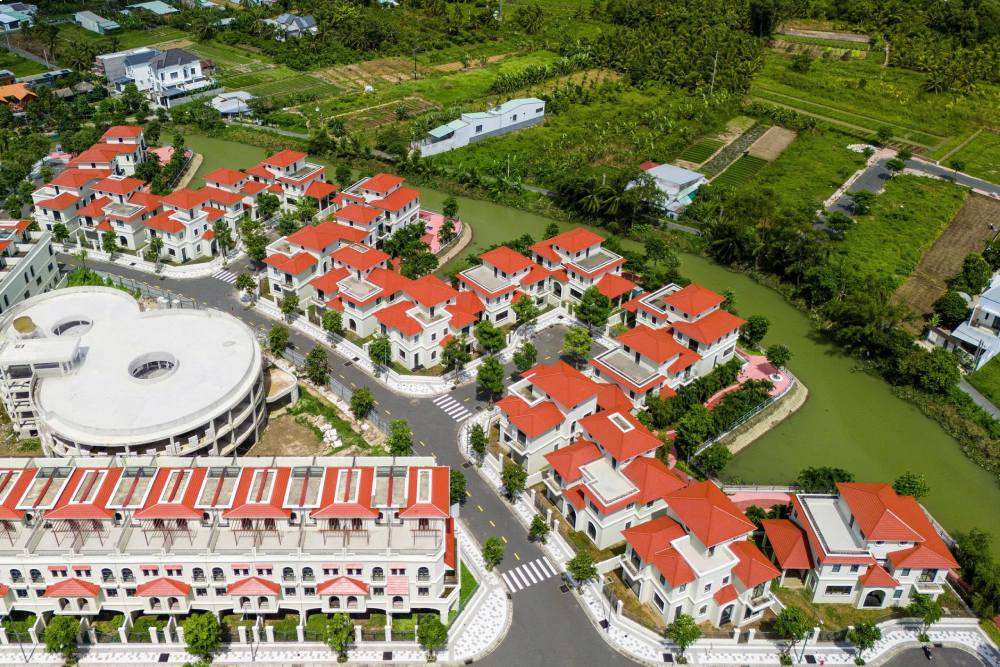 Phuoc Tho residential area in Vinh Long is built according to the integrated and synchronous urban area model. Photo: T&T Group