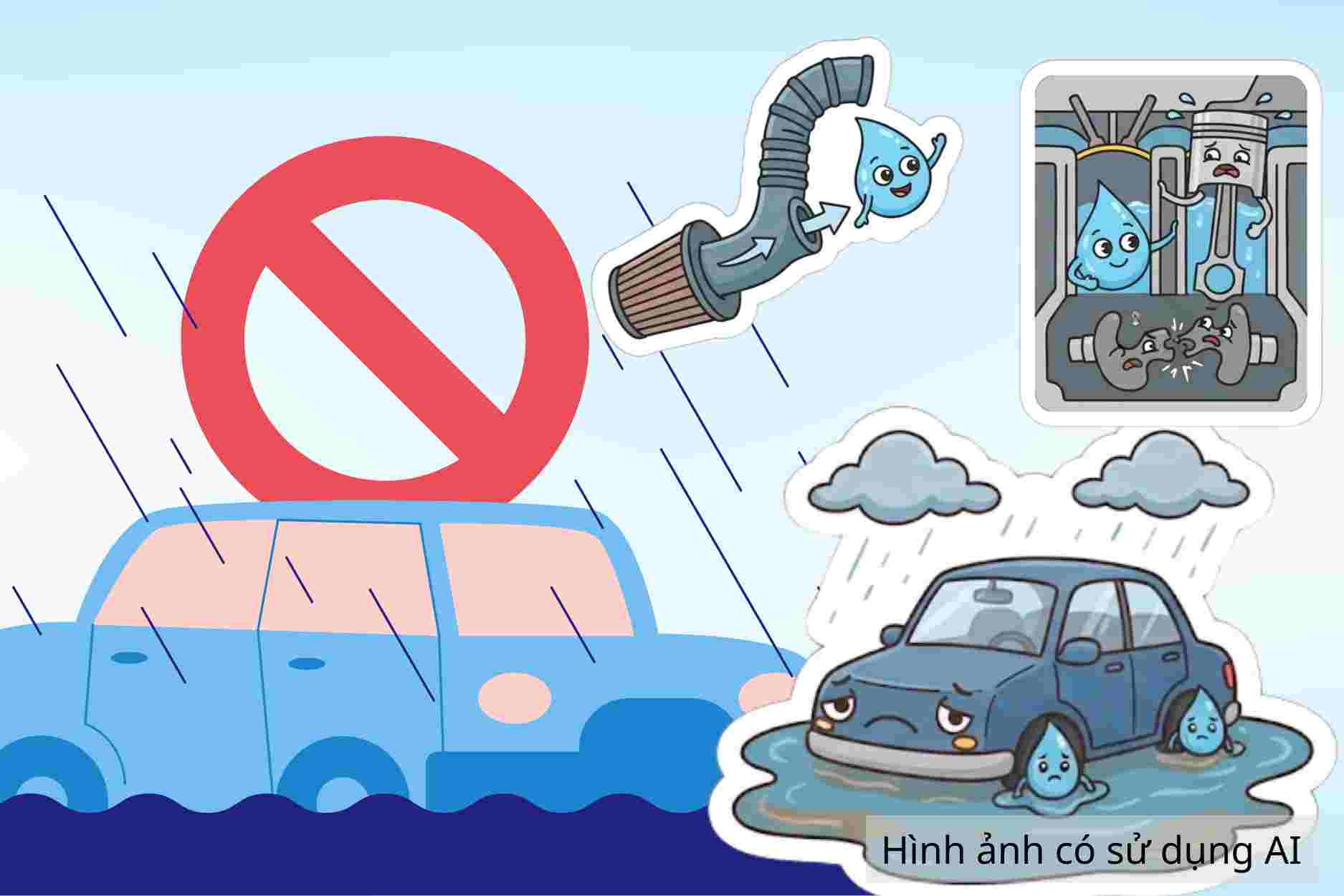 浸水と自動車喫水の違い