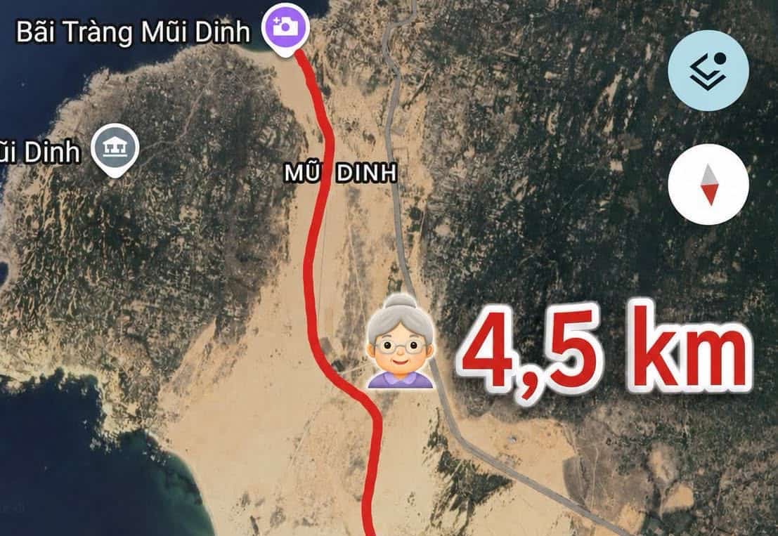 86-year-old woman lost nearly 4.5km on sand dunes and was brought home by the police. Photo: Police provided