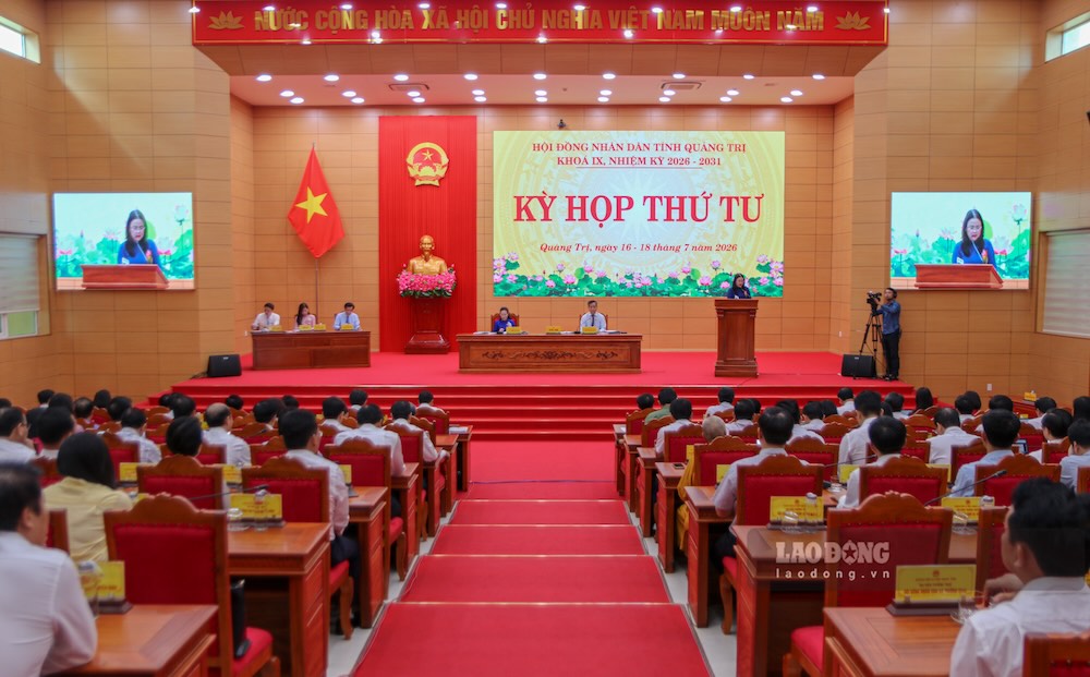 Kỳ họp thứ 4, HĐND tỉnh Quảng Trị khóa IX diễn ra từ ngày 16 - 18.7.2026. Ảnh: Nguyễn Luân
