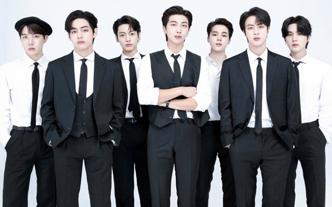 BTS group. Photo Lotte