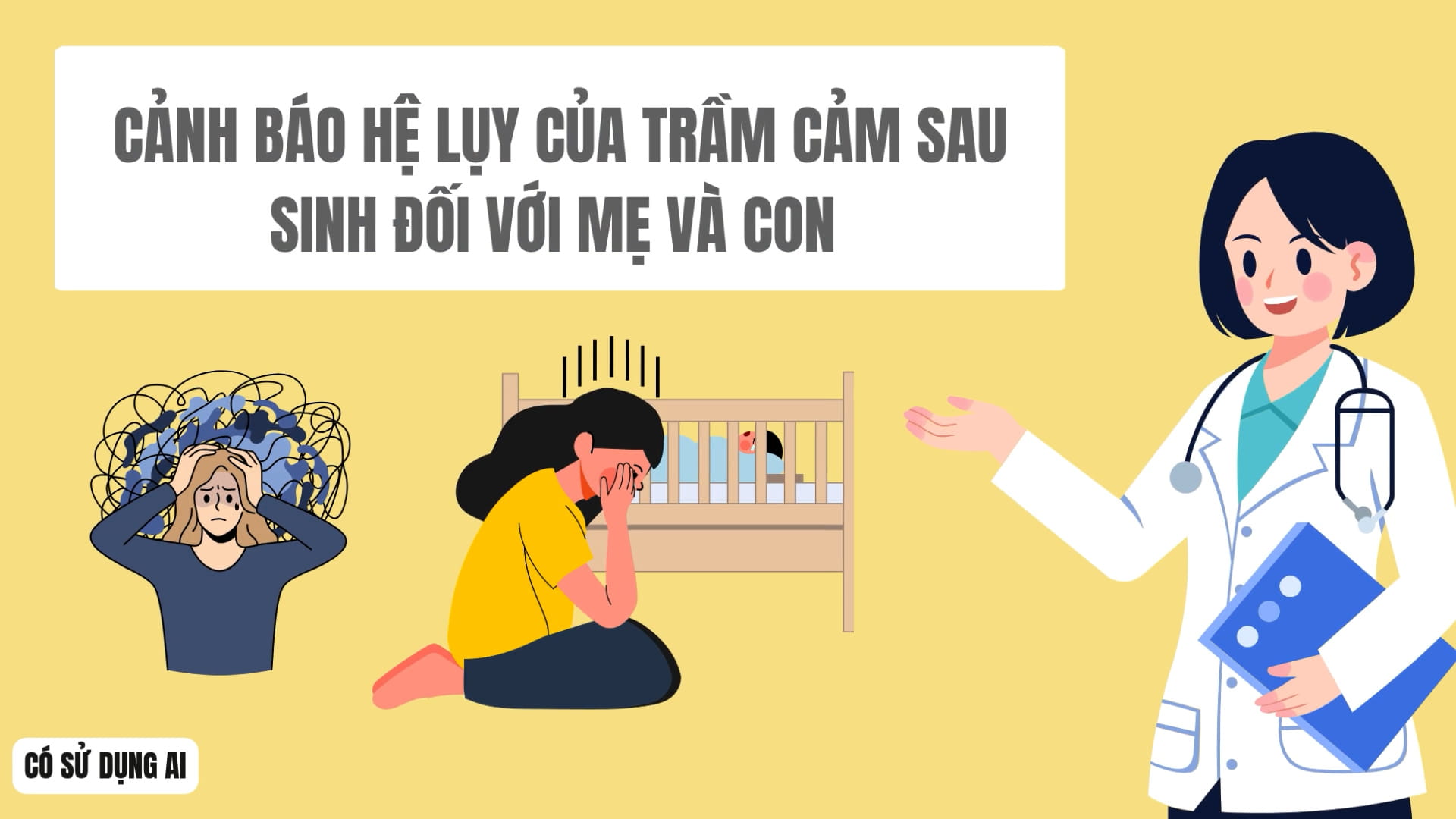 Warning about the consequences of postpartum depression for mothers and children