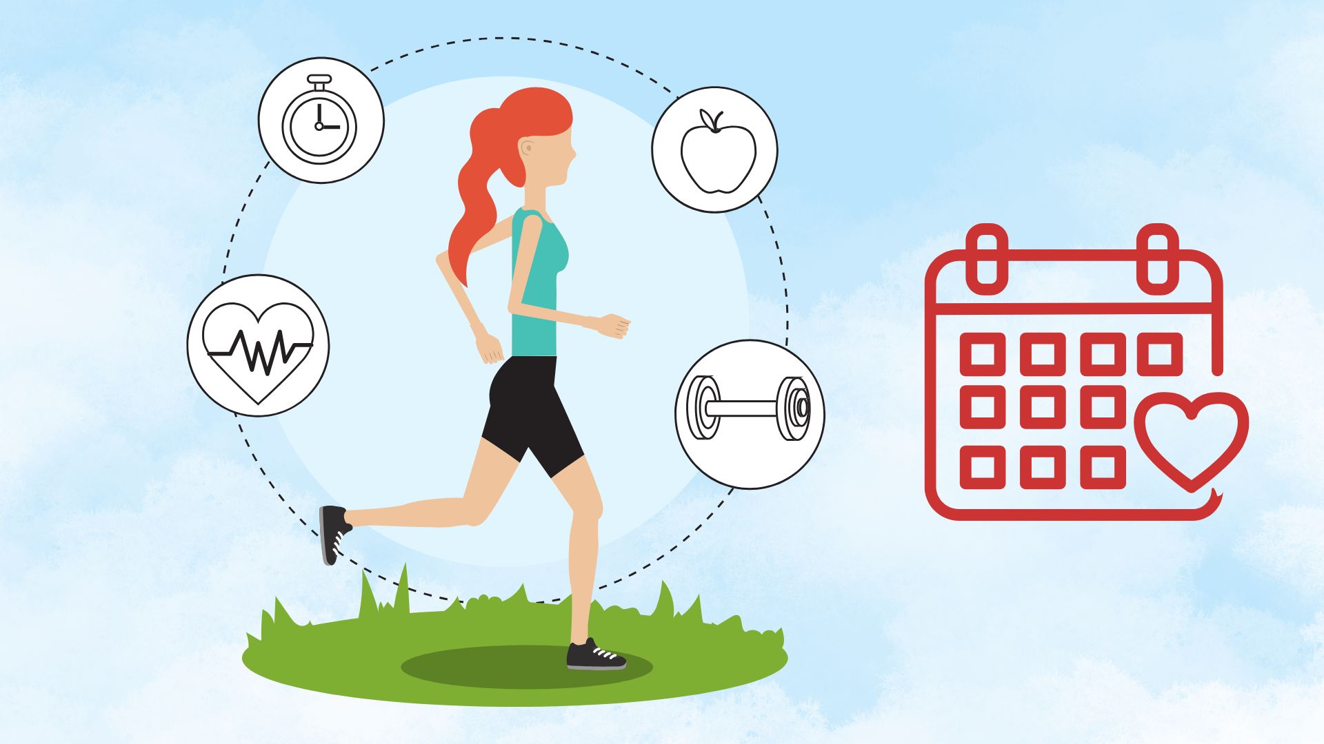 Maintaining a regular exercise habit helps improve health and physical fitness. Graphics: Thanh Thanh/Source: Canva