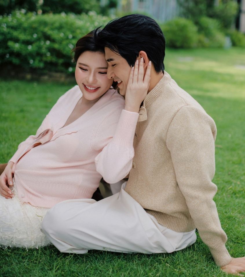 Cặp đôi Lương Thế Thành - Thúy Diễm sắp đón con gái chào đời. Ảnh: Nghệ sĩ cung cấp.