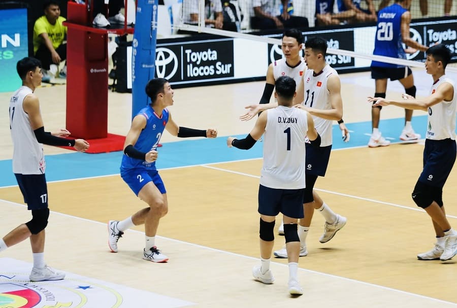 베트남 남자 배구 대표팀은 필리핀에서 열리는 SEA V.Cup 2026에 참가하고 있습니다. 사진: SEA V.Cup 2026