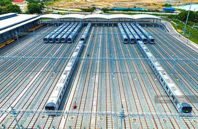 TPHCM đặt mục tiêu hoàn thành 200 km metro vào năm 2030. Ảnh: Anh Tú