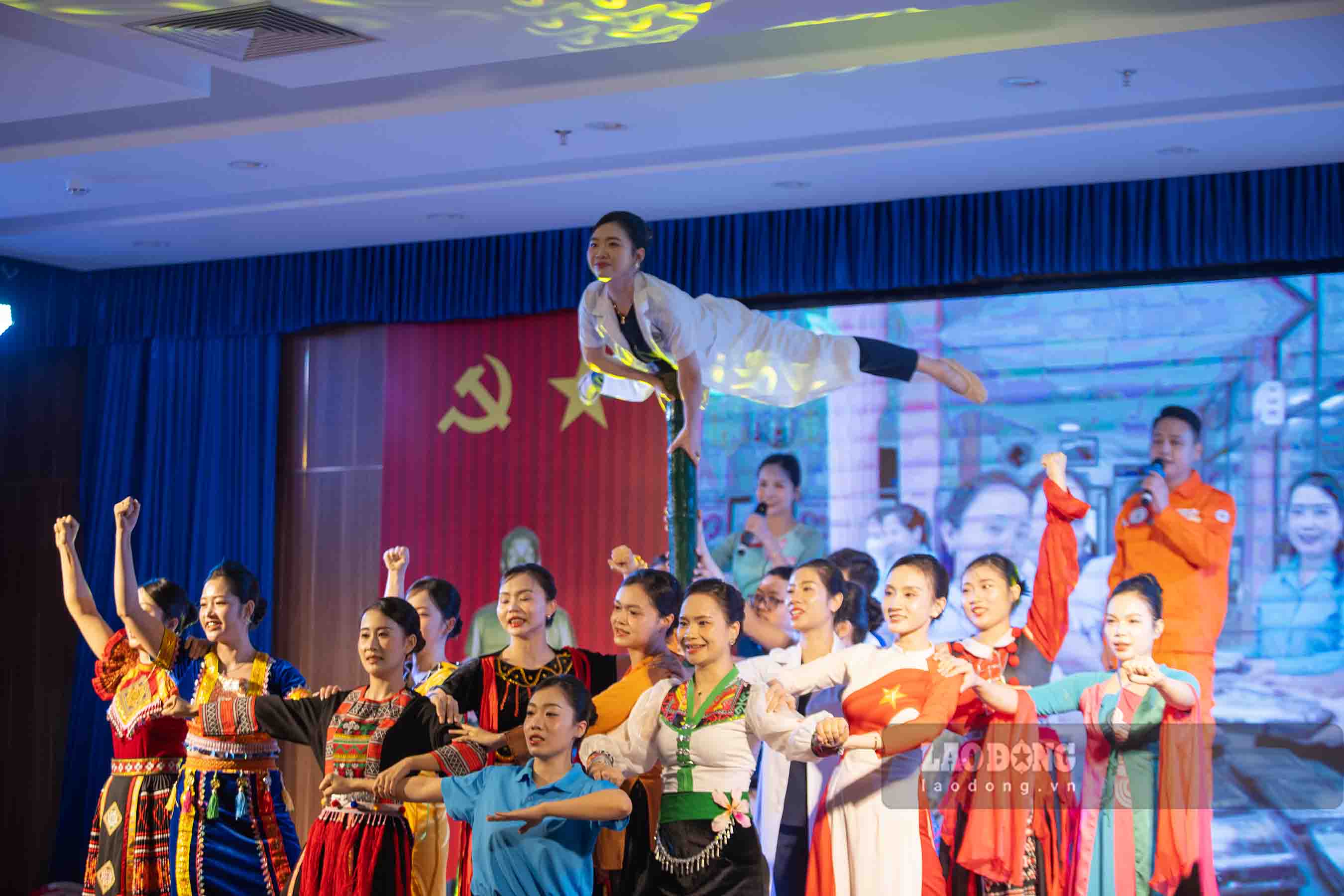 Các phần thi được chuẩn bị công phu. Ảnh: Duy Chương