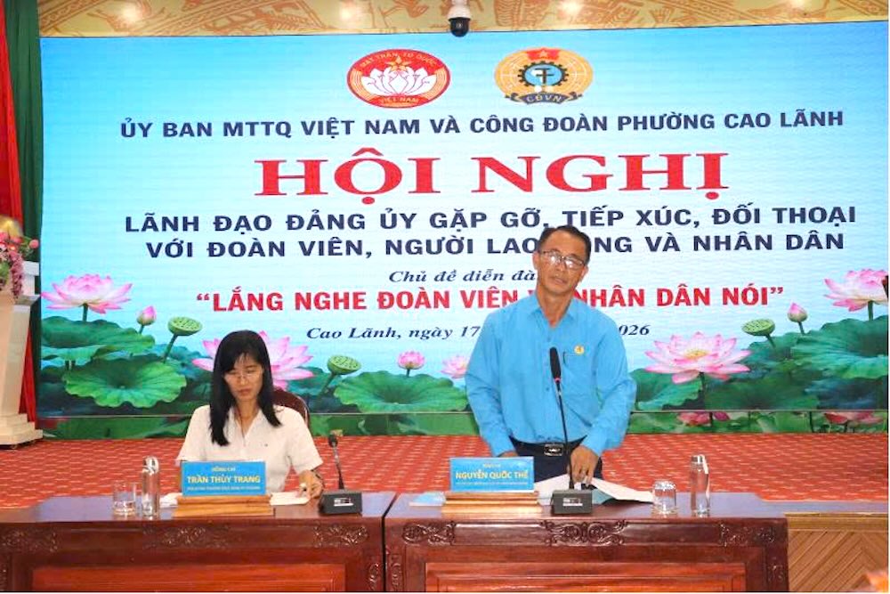 Phiên đối thoại góp phần phát huy dân chủ ở cơ sở, tăng cường mối quan hệ gắn bó giữa cấp ủy, chính quyền, MTTQ, tổ chức Công đoàn với đoàn viên, người lao động và nhân dân.