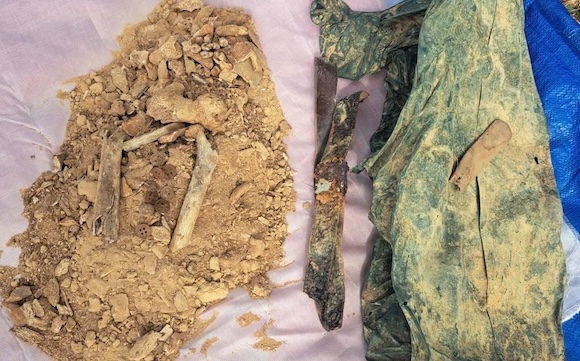 Martyrs' remains discovered in Hieu Giang commune. Photo: Hieu Giang Commune People's Committee