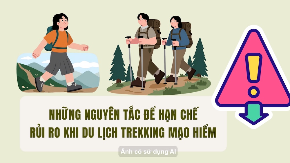 Principios para limitar los riesgos al viajar en senderismo arriesgada