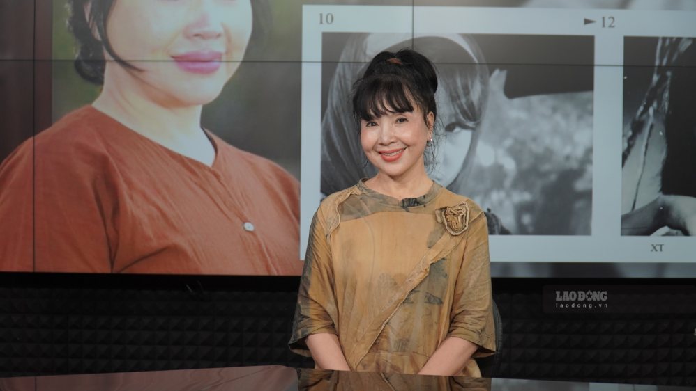 NSND Lan Huong "Hanoi Baby". Photo: Minh Chinh