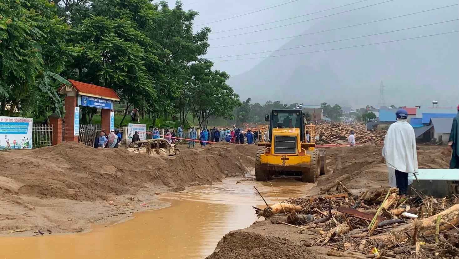 Lai Chau Provincial Police warn about fake news related to the flood situation. Photo: Muong Than Commune People's Committee