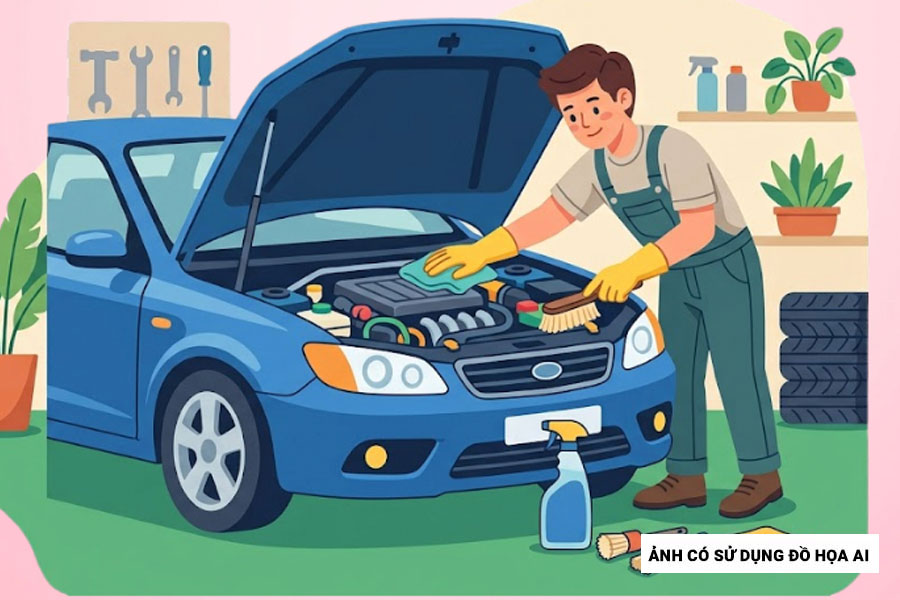 Instructions on how to properly clean the car engine compartment at home