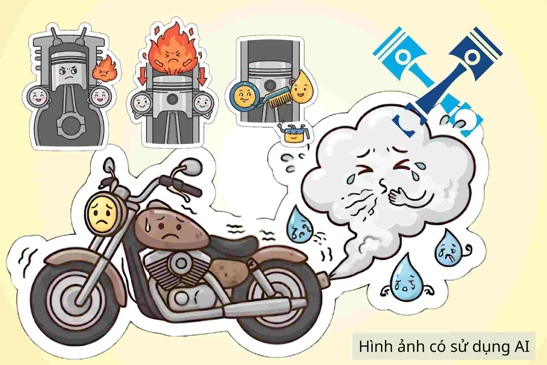 Signs to recognize exposed motorcycle chisel and how to handle it
