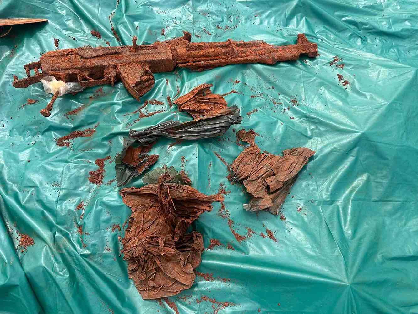 Many martyr artifacts were found in the Minh Duc commune area, Dong Nai City. Photo: Team K72 of the Military Command of Dong Nai City