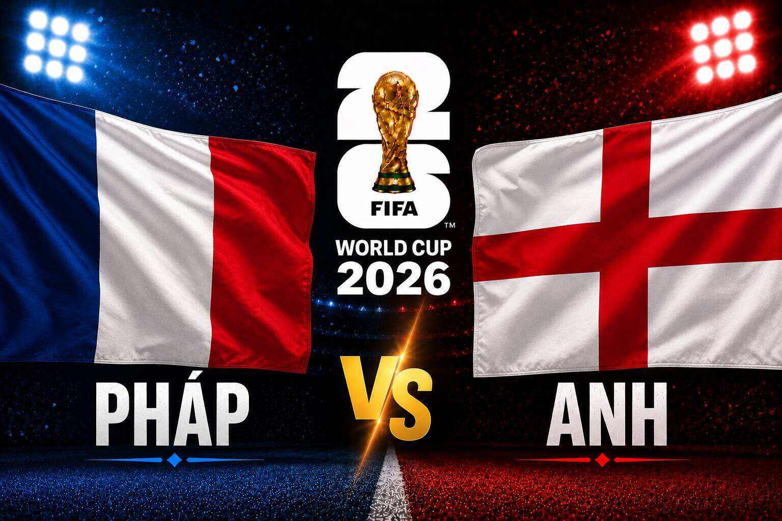 The French team faces England in the third place match of the 2026 World Cup. Graphic: Van An