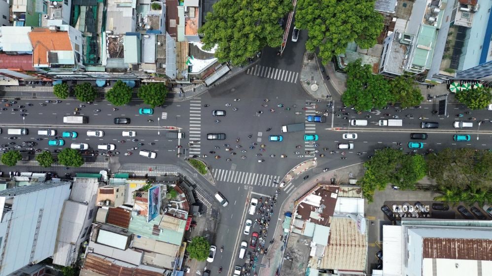 Ho Chi Minh City will build a steel overpass at the intersection of 3 Thang 2 and Ly Thuong Kiet streets. Photo: Anh Tu