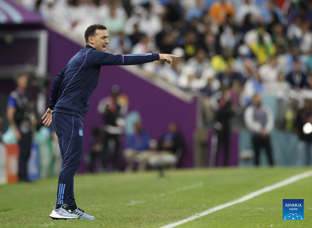 Lionel Scaloni một lần nữa giúp Argentina đến được trận chung kết World Cup. Ảnh: Xinhua