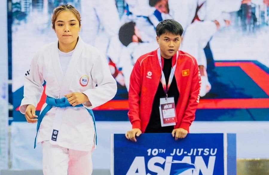 2026年アジア選手権に集中するベトナム柔術選手。写真:アジア柔術連盟 - アジア柔術連盟