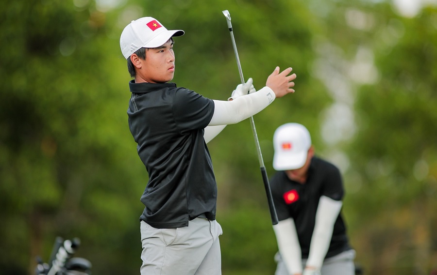 Golfer Ho Anh Huy is one of three Vietnamese representatives attending the 2026 U.S. Junior Amateur Championship. Photo: VGA