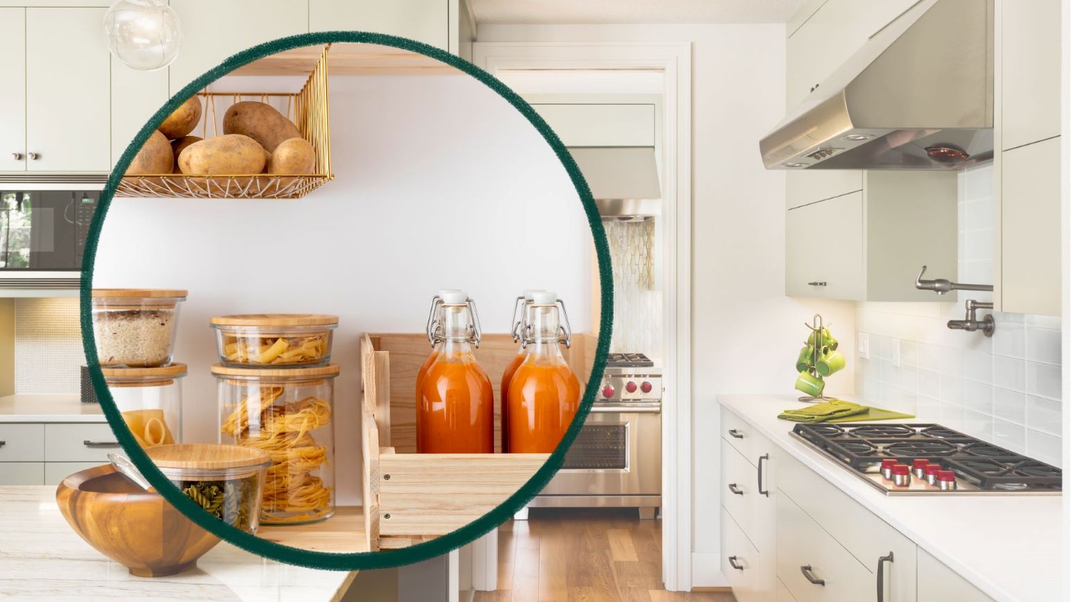 Synchronous food jars help the kitchen become neat and increase aesthetics. Graphics: Thanh Thanh/Source: Canva