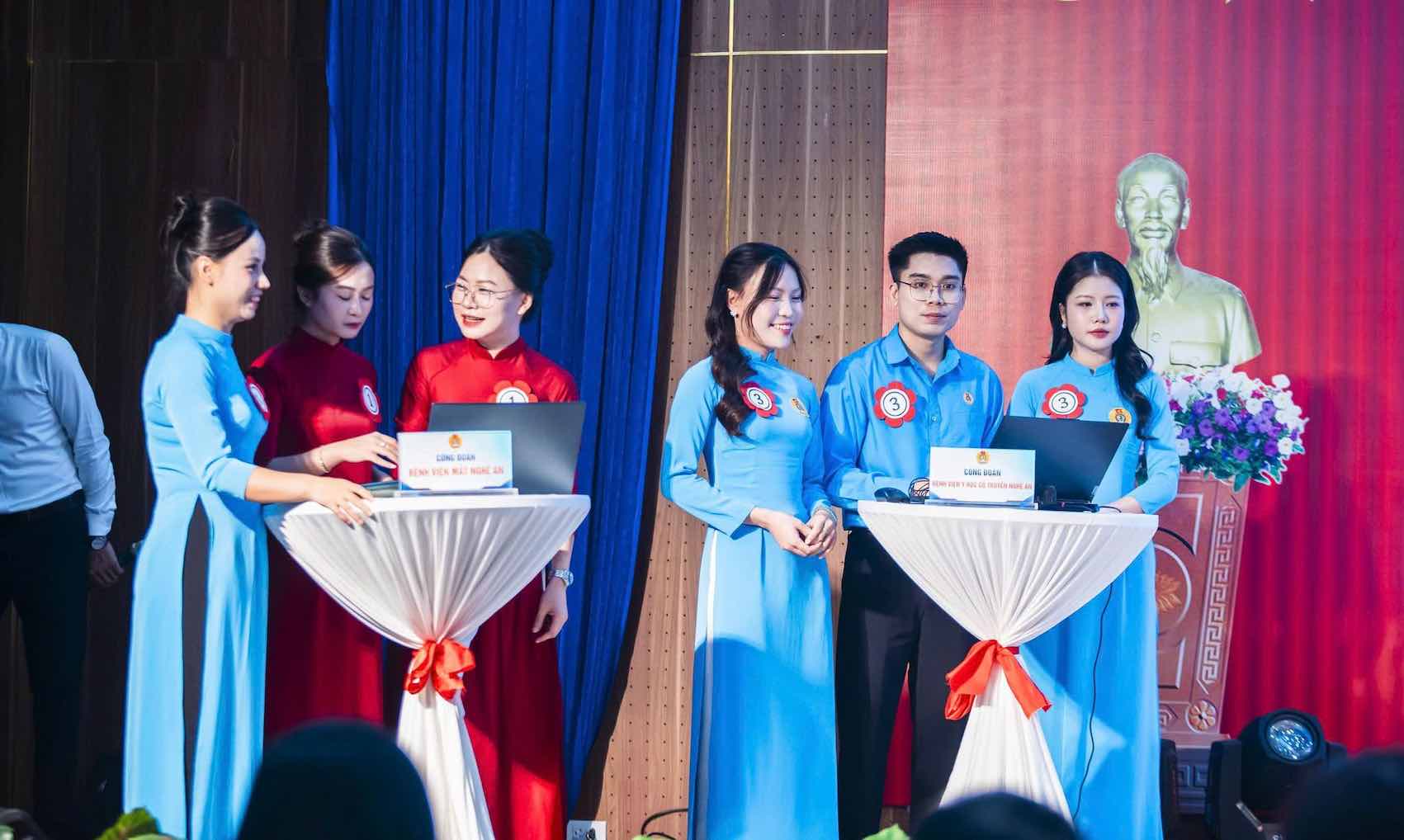 Vinh Phu Ward Trade Union improves professional skills through the excellent cadre and union member contest. Photo: Nghe An Trade Union