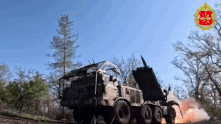 Russian artillery attacks Ukrainian stronghold. Photo: Russian Ministry of Defense