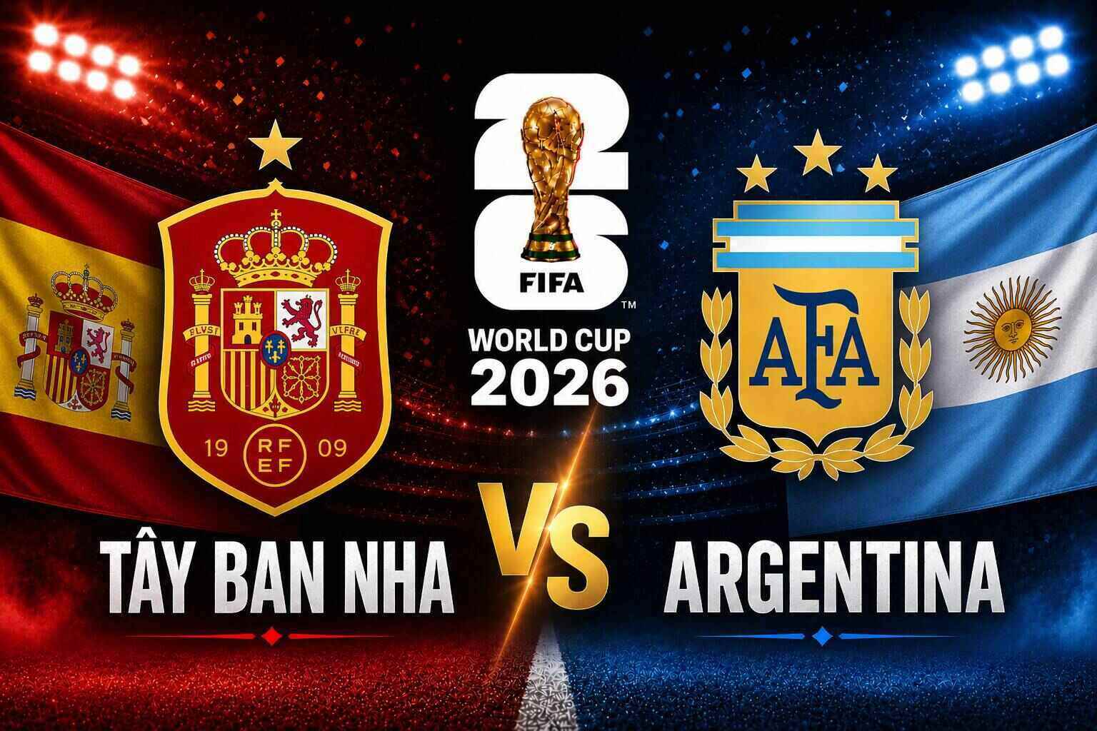Predict the score of Spain vs Argentina at the 2026 World Cup final. Graphics: Van An