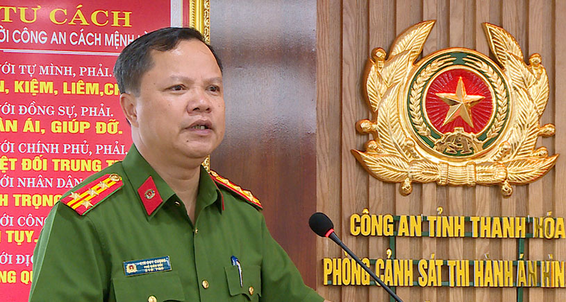 Đại tá Kim Duy Cương - Phó Giám đốc Công an tỉnh Thanh Hóa - cá nhân được đề nghị tặng Huân chương Bảo vệ Tổ quốc hạng Nhì. Ảnh: Công an tỉnh Thanh Hóa