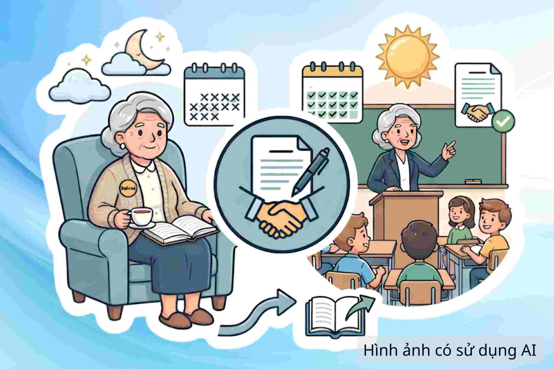Conditions for teachers to sign full-time contracts after retirement