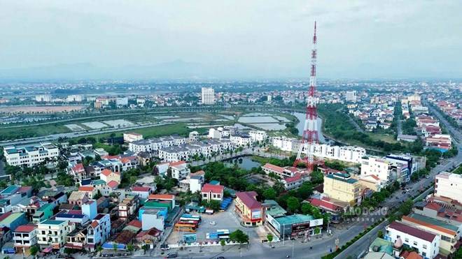 Dong Hoi ward seen from above, this is one of the localities that Quang Tri province is studying specific development mechanisms. Photo: Cong Sang