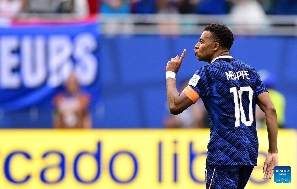 Mbappe hiện hơn Messi 2 bàn trong cuộc đua Vua phá lưới World Cup 2026. Ảnh: Xinhua