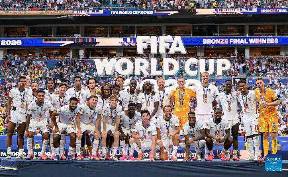 L'équipe d'Angleterre bat la France dans un match divertissant. Photo: Xinhua