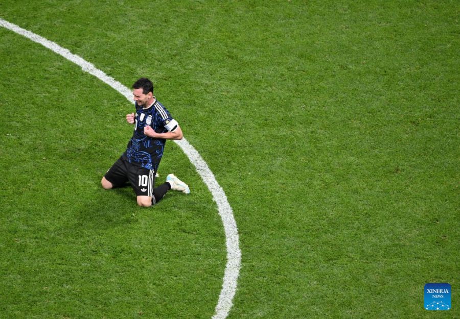 Argentina quyết tâm biến sân MetLife từ nơi lưu giữ ký ức đau buồn thành ngôi đền tôn vinh vĩnh cửu dành cho Messi. Ảnh: Xinhua
