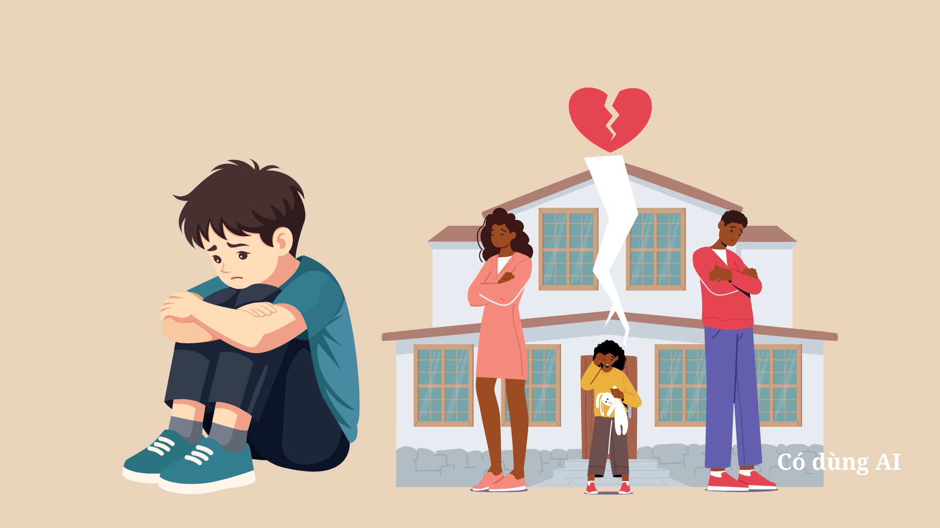El divorcio de los padres hiere psicológicamente a los niños. Foto: AI