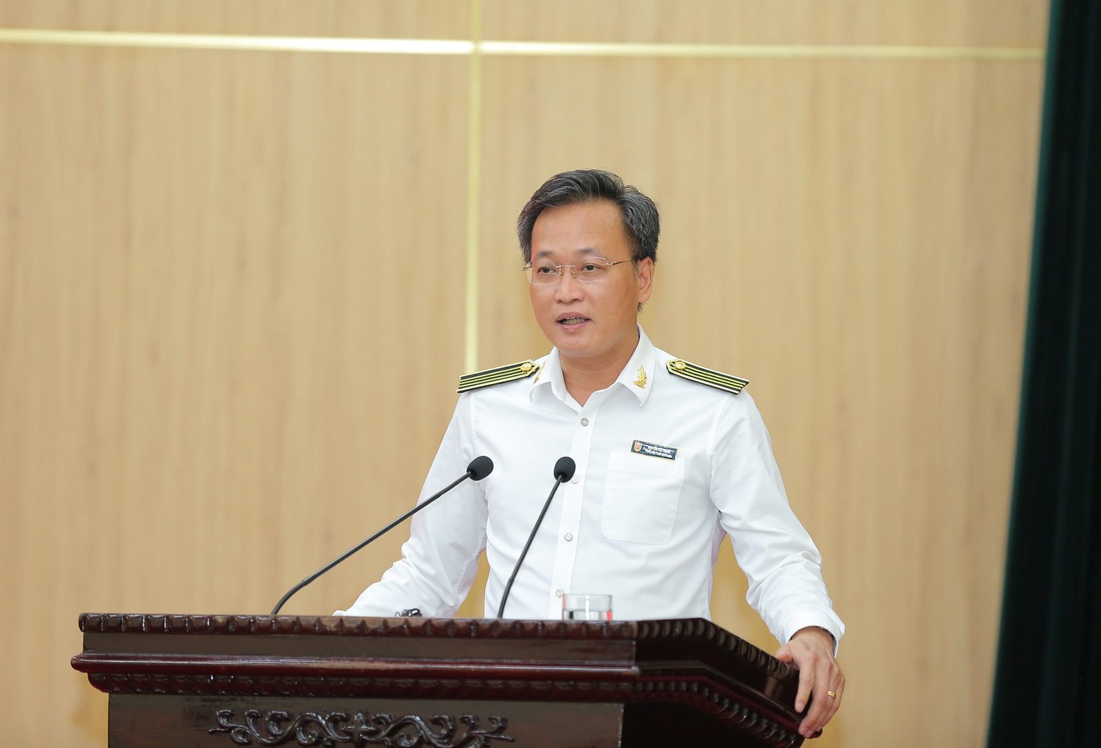 Tổng Kiểm toán Nhà nước Nguyễn Hữu Nghĩa phát biểu tại chương trình. Ảnh: KTNN