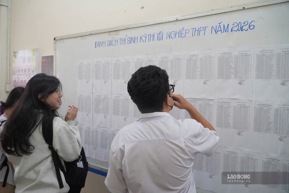 Candidates taking the 2026 high school graduation exam in Ho Chi Minh City. Photo: Chan Phuc