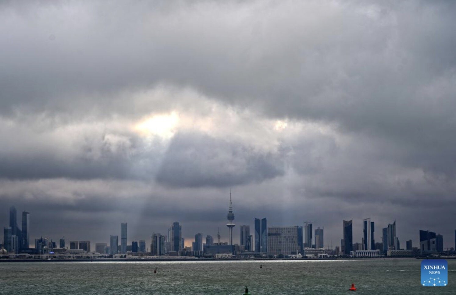 A corner of Kuwait City, the capital of Kuwait. Photo: Xinhua
