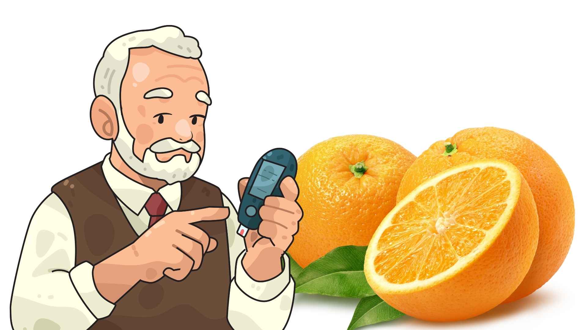 Benefits of oranges for people with diabetes. Graphics: Ha May
