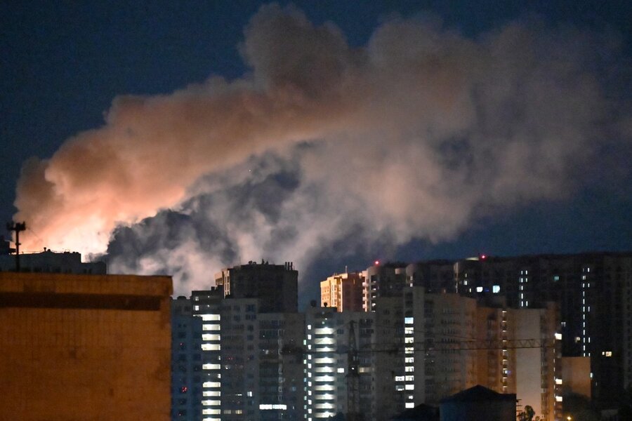 La capital de Ucrania, Kiev, el 2 de julio después del último ataque ruso. Foto: AFP