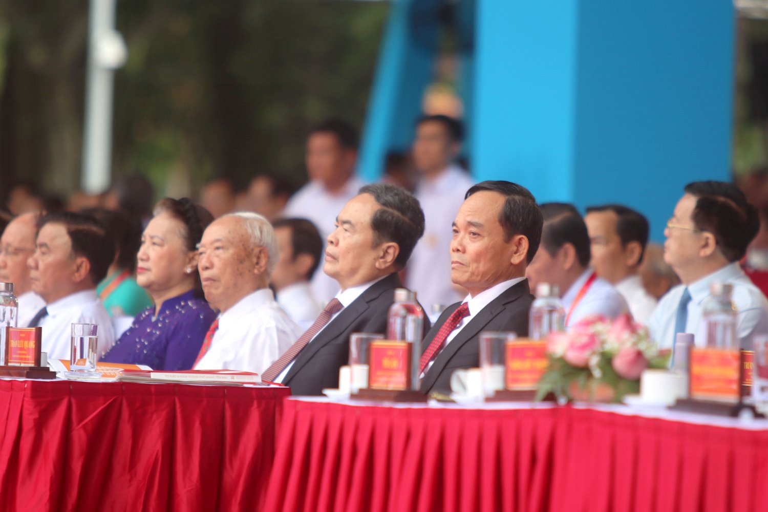 Ủy viên Bộ Chính trị, Chủ tịch Quốc hội Trần Thanh Mẫn tham dự lễ kỷ niệm. Ảnh: Ban tổ chức