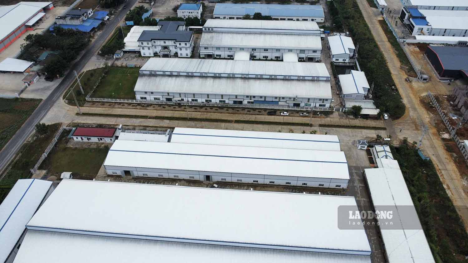 Cụm công nghiệp Phúc Ứng (xã Sơn Dương, tỉnh Tuyên Quang) với tỉ lệ lấp đầy trên 98%. Ảnh: Nguyễn Tùng.