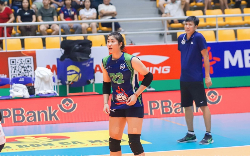 Main attacker Bui Hong Nhung is called up to the Vietnamese volleyball team for the first time. Photo: Hai Duong