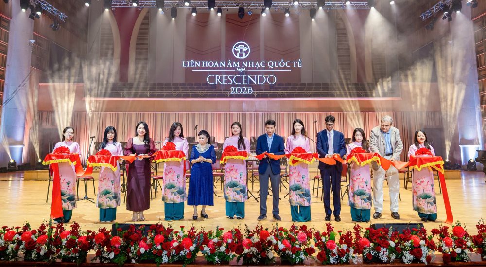 Opening ceremony of the Crescendo International Music Festival 2026 in Hanoi. Photo: Viet Lam