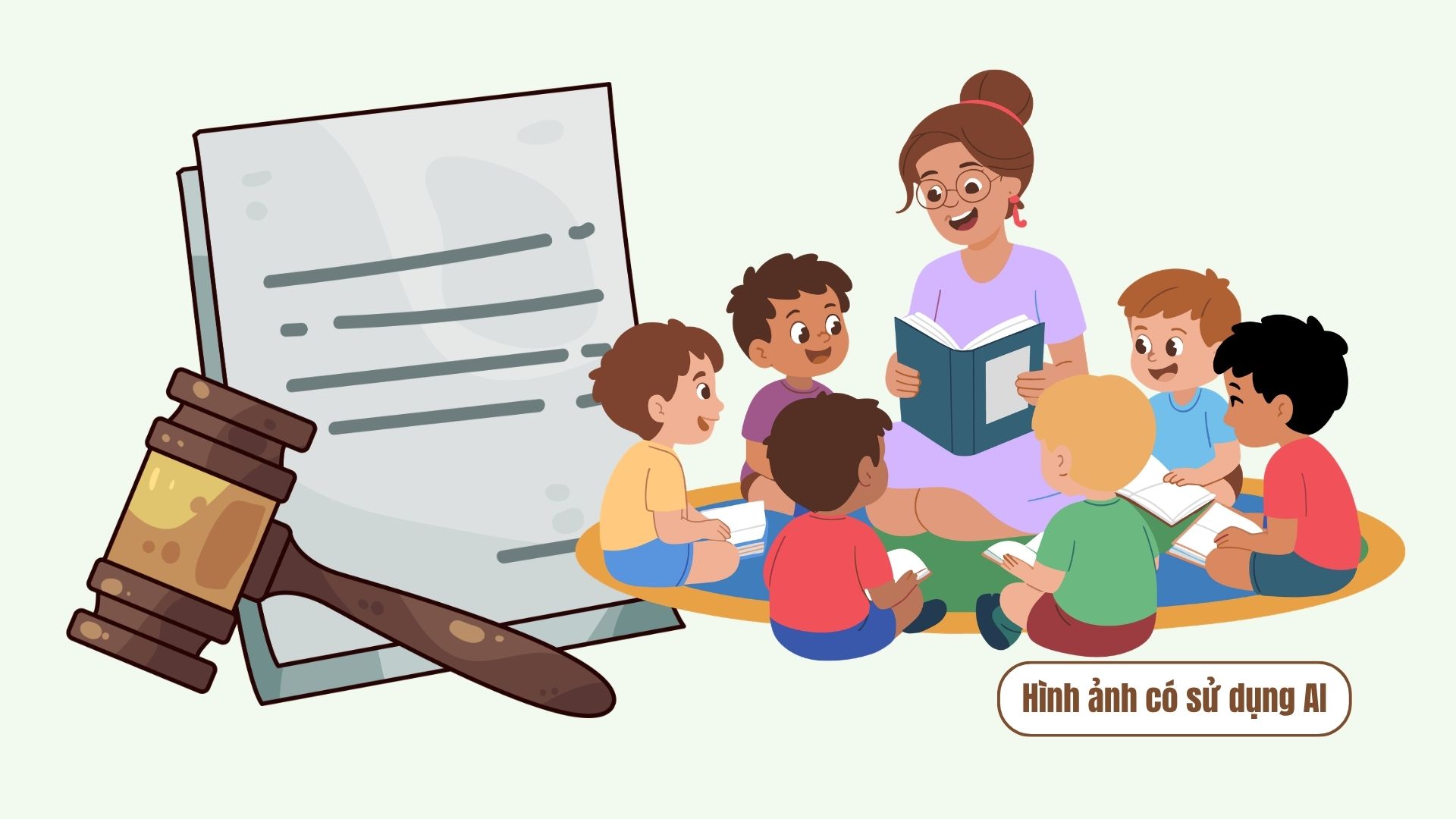 Proposal to fine up to 20 million VND for illegal preschool enrollment. Graphics: AI