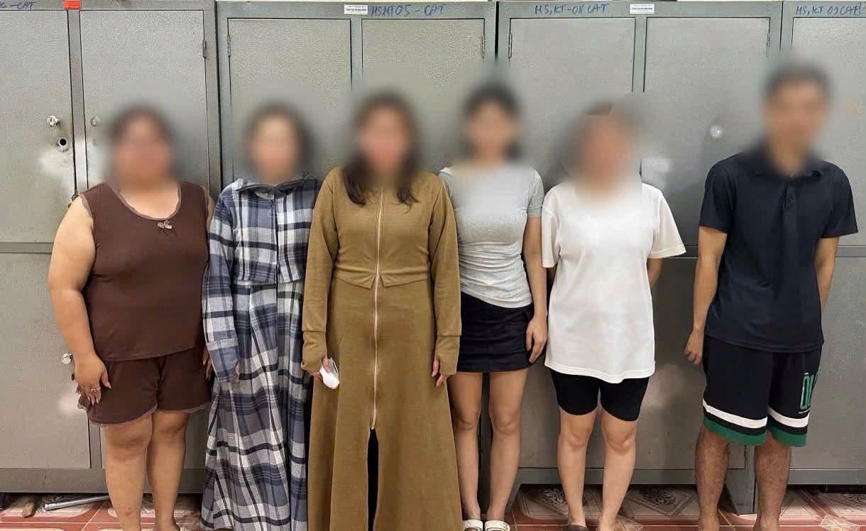 Sanctioning subjects in the illegal gambling case. Photo: CA Van Ban